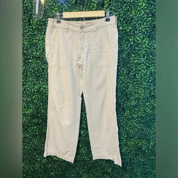Pilcro and the Letterpress Pants - Pilcro and the Letterpress by Anthropologie Wide Leg Linen Cotton Pants Size 0P
